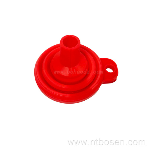 Kitchen Use Foldable Collapsible Oil Inventory Silicone Funnel